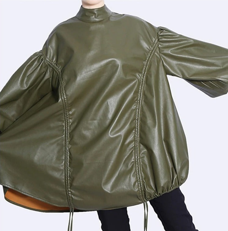 Stand collar volume sleeves(G2262)