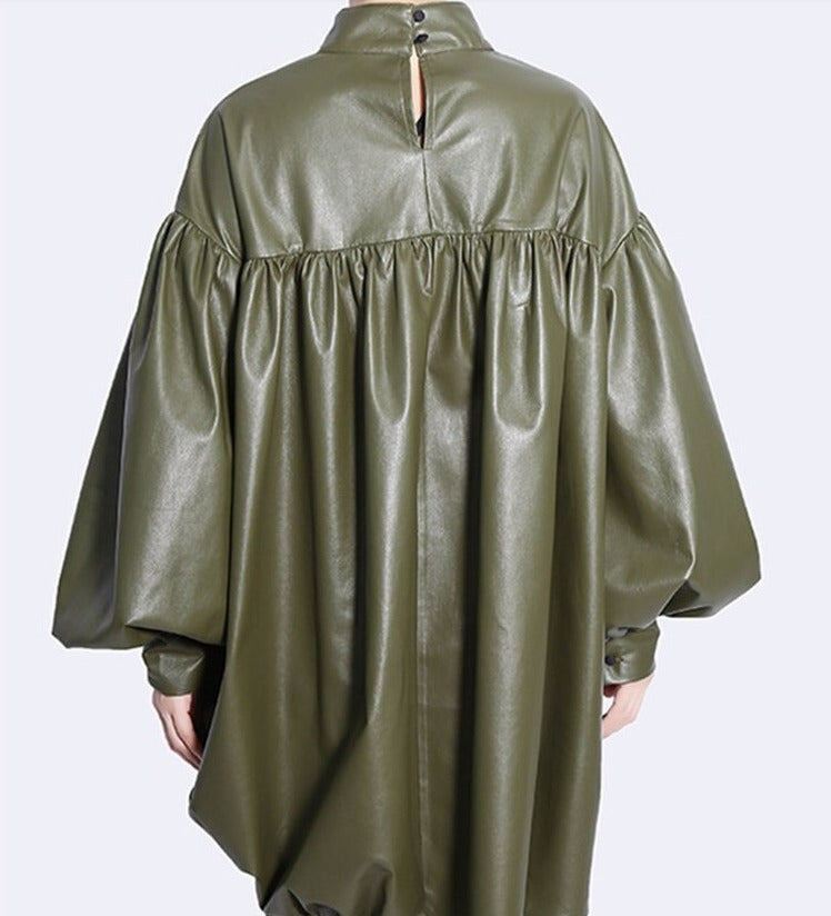 Stand collar volume sleeves(G2262)