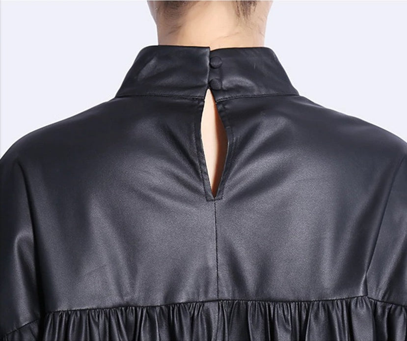 Stand collar volume sleeves(G2262)