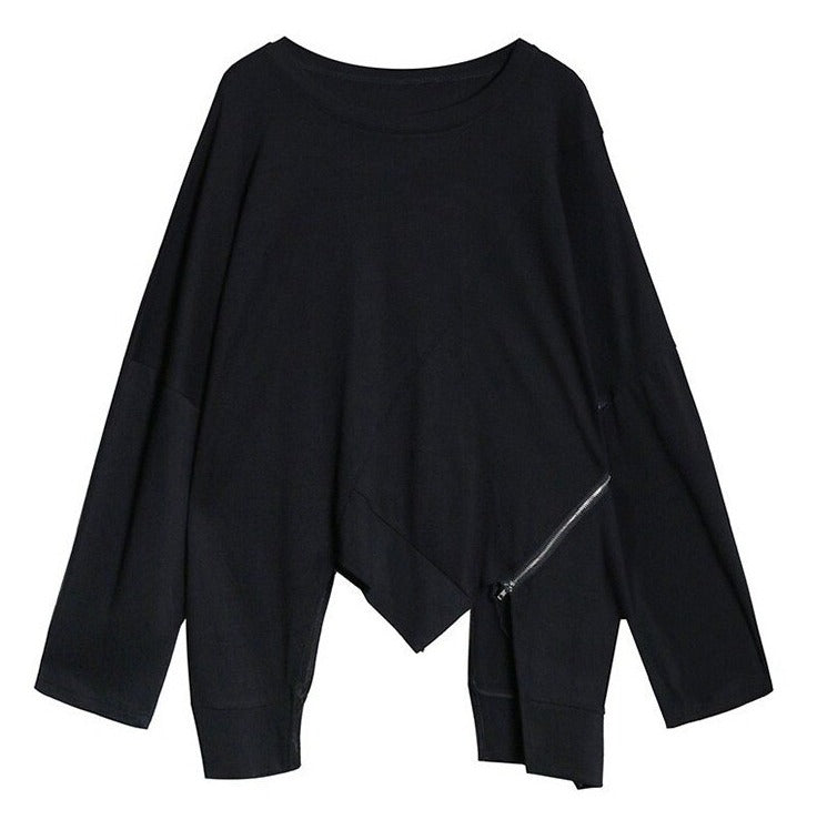 Irregular hem T-shirt(G2266)
