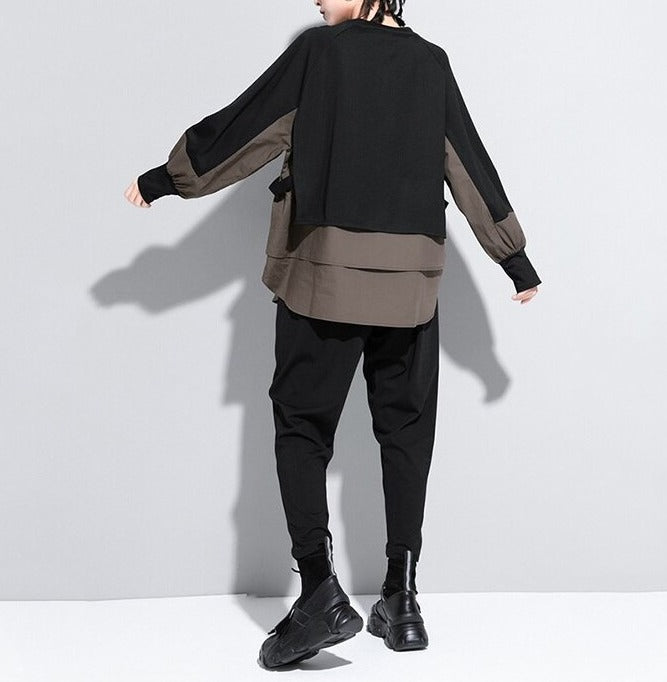 Split joint big size T-shirt(G2267)