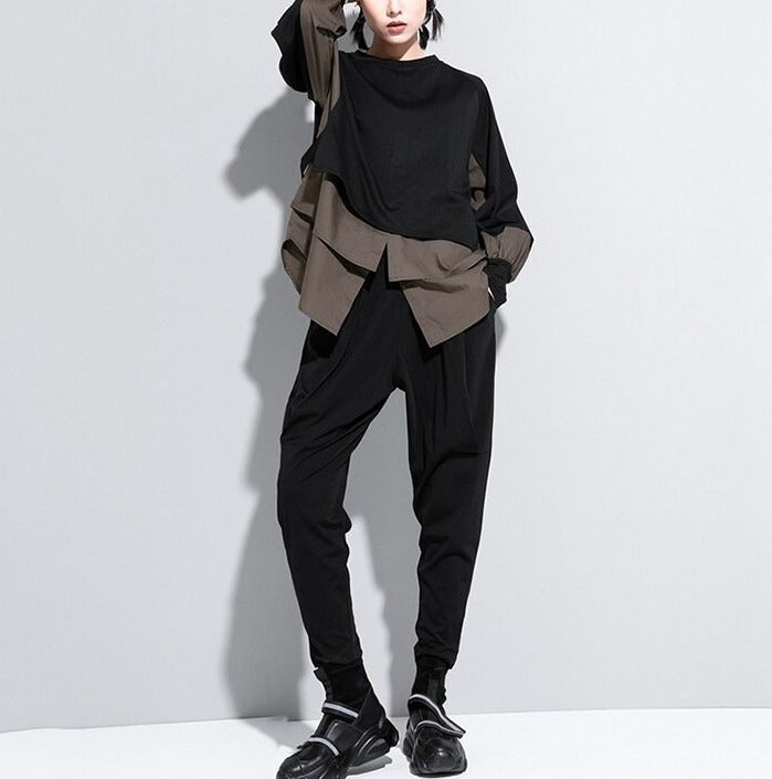 Split joint big size T-shirt(G2267)