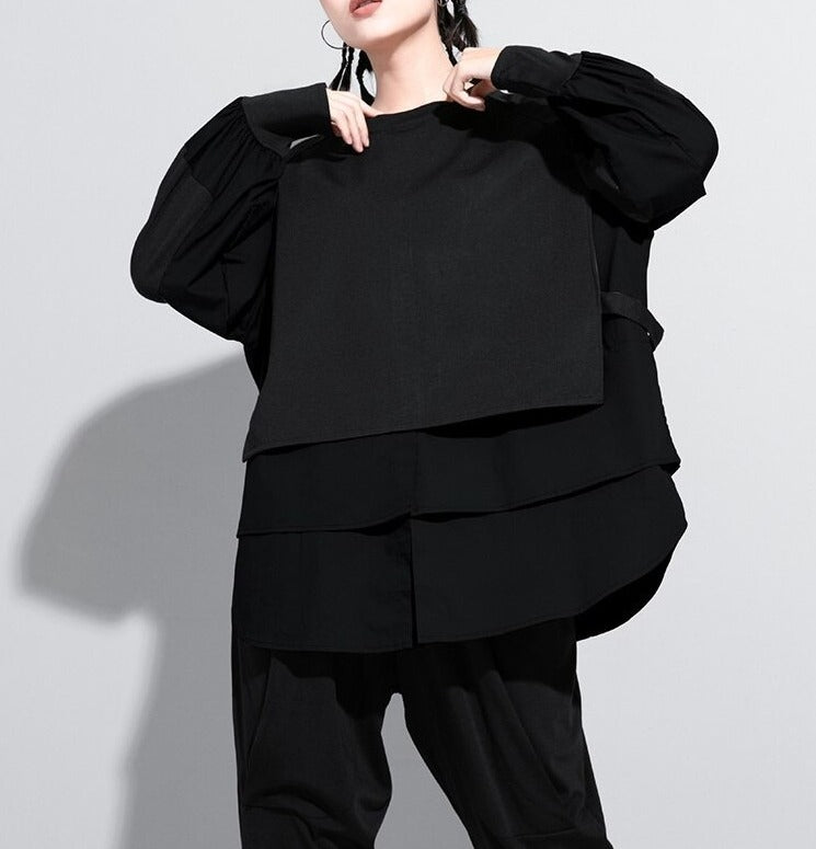 Split joint big size T-shirt(G2267)