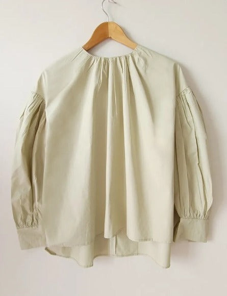 Lantern sleeve blouse(G2269)