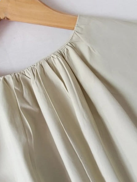 Lantern sleeve blouse(G2269)