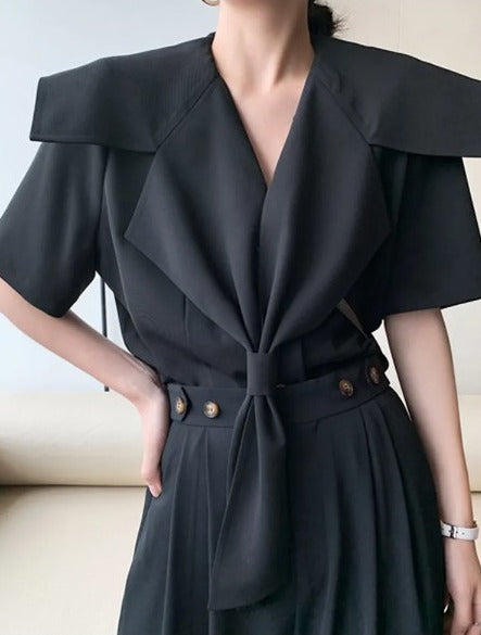 Elegant collar blouse(G2271)