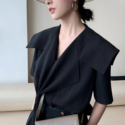 Elegant collar blouse(G2271)