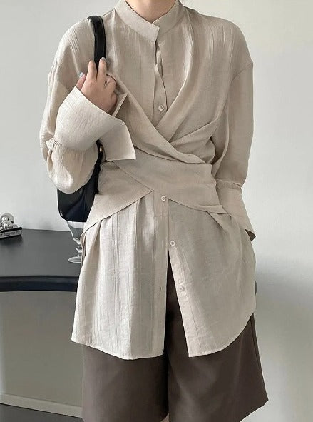 Crossbelt blouse(G2274)