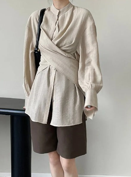 Crossbelt blouse(G2274)