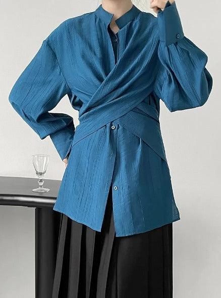 Crossbelt blouse(G2274)