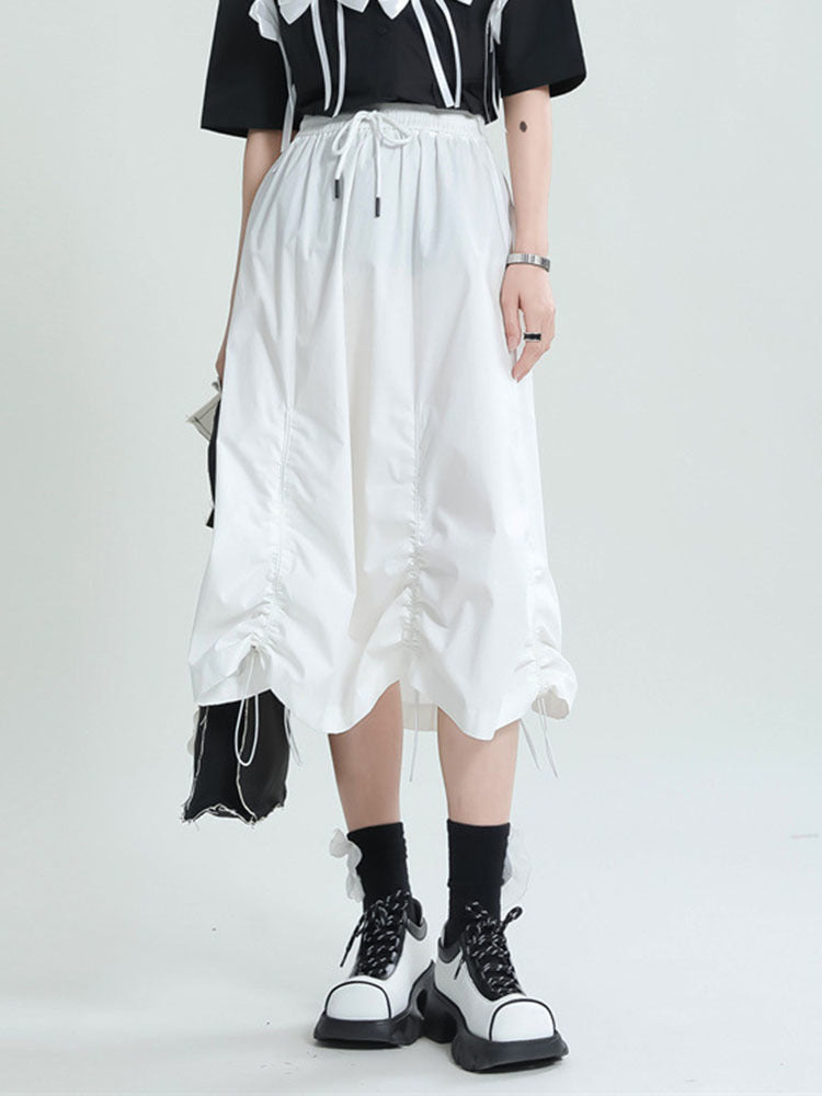 High Elastic Waist Long Half-body Skirt(G2125)