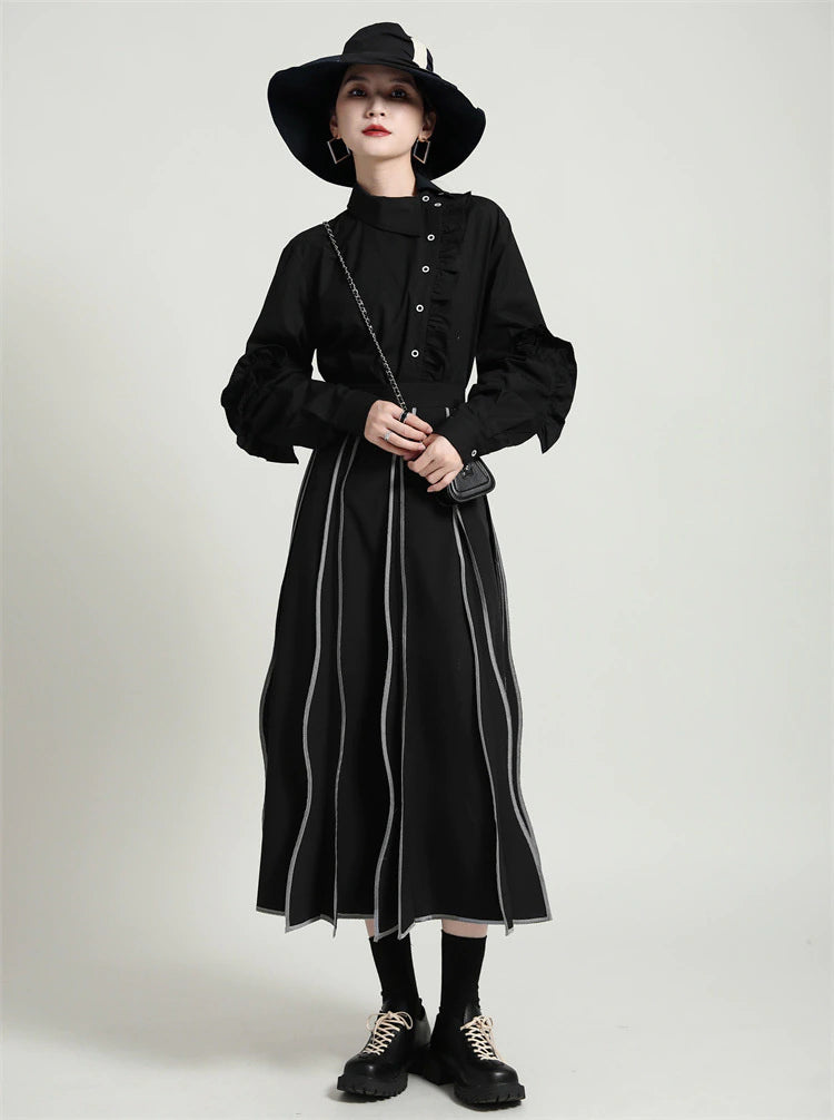 Asymmetric long blouse(G2162)