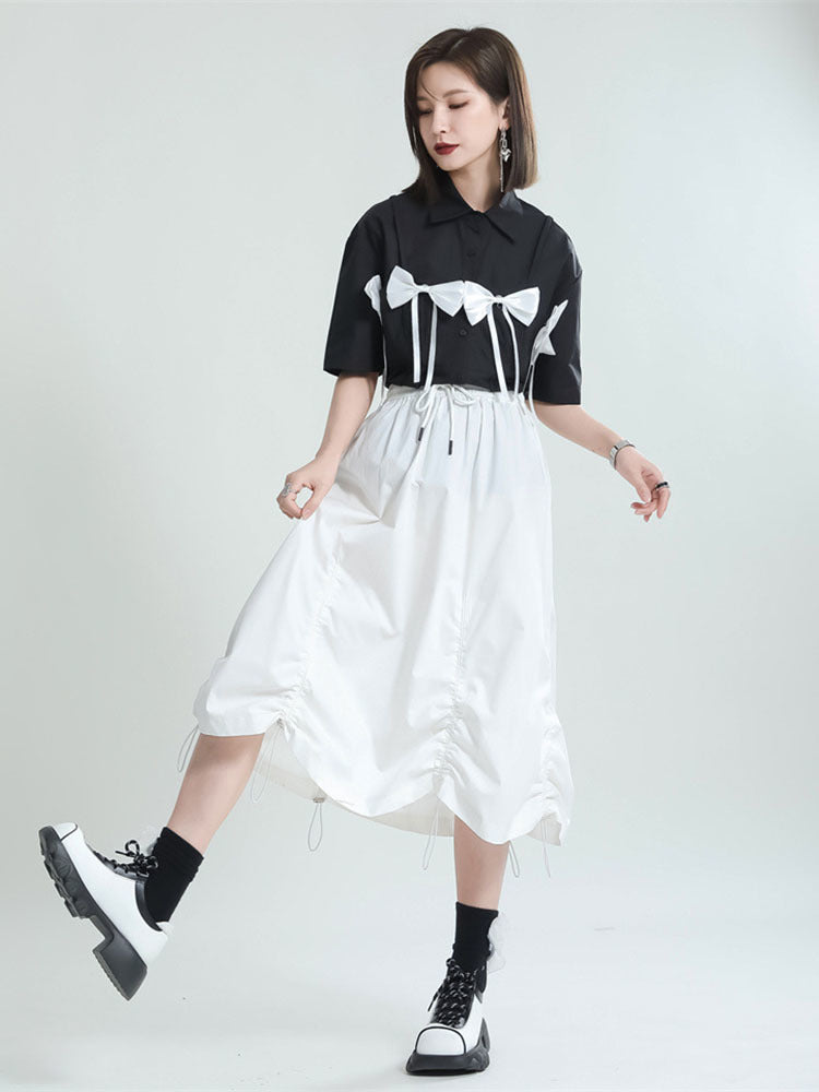 High Elastic Waist Long Half-body Skirt(G2125)