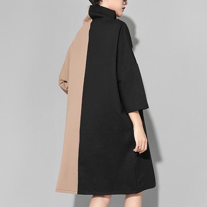Bi-color shirt dress(G1569)