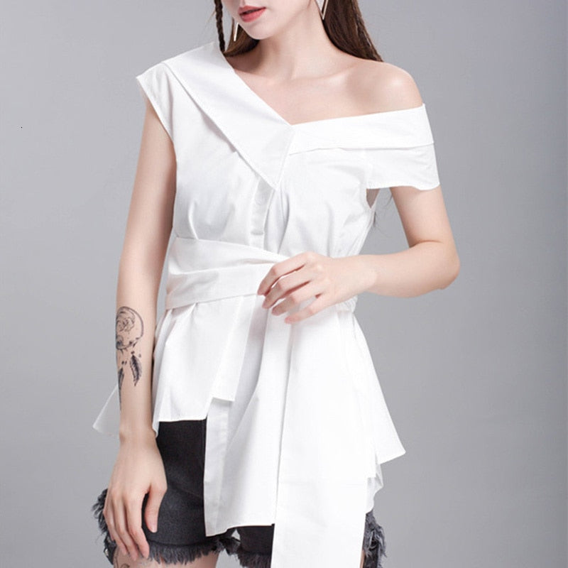 Asymmetric blouse (G1285)