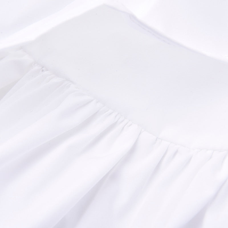 Asymmetry frill shirt(G1493)