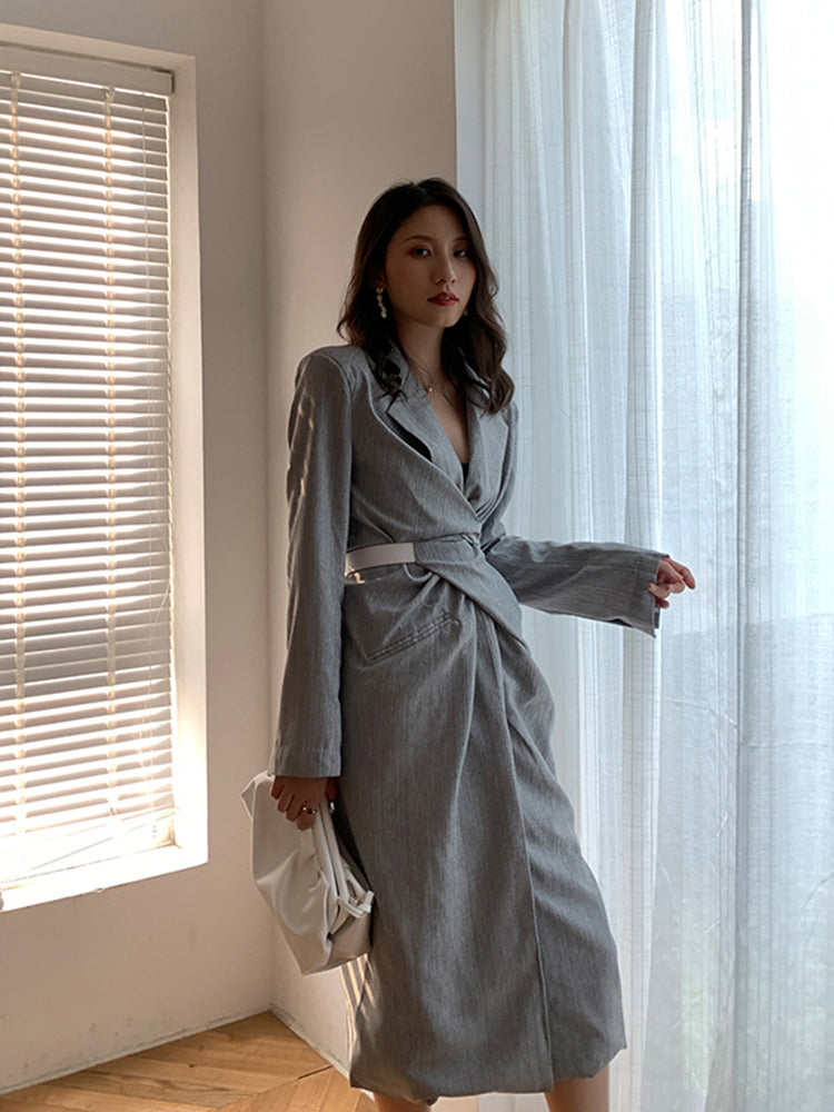 V-neck elegant dress (G1415)