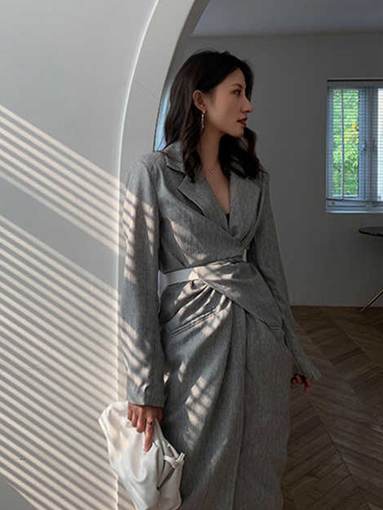 V-neck elegant dress (G1415)