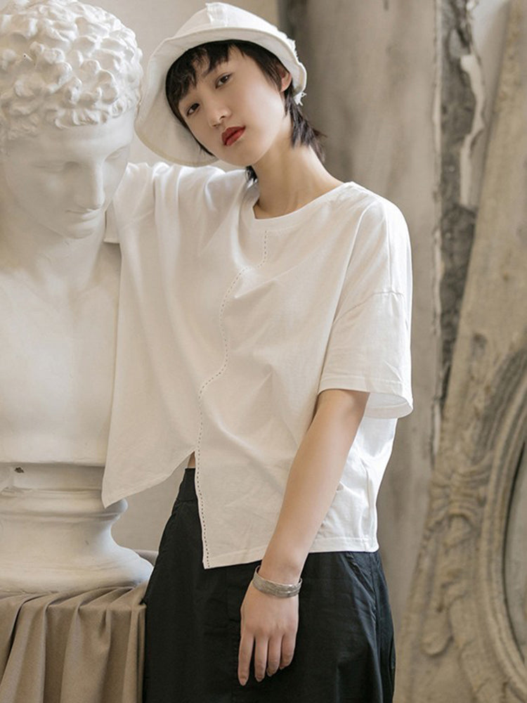 Asymmetry big T-shirt(G1622)