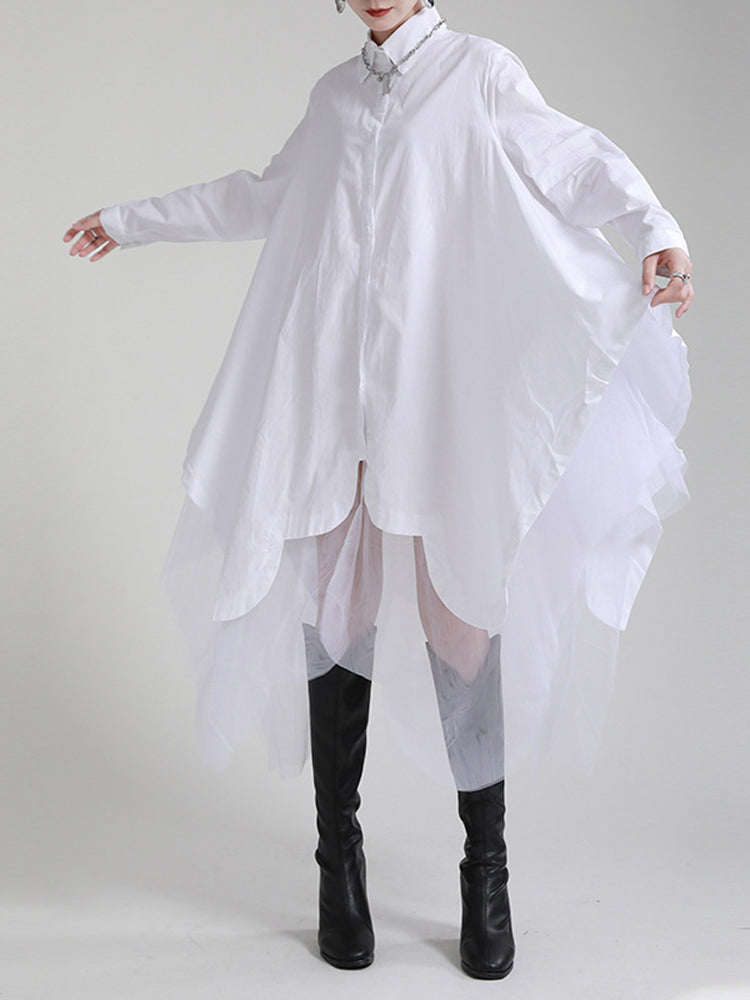 Asymmetry shirt dress(G1753)