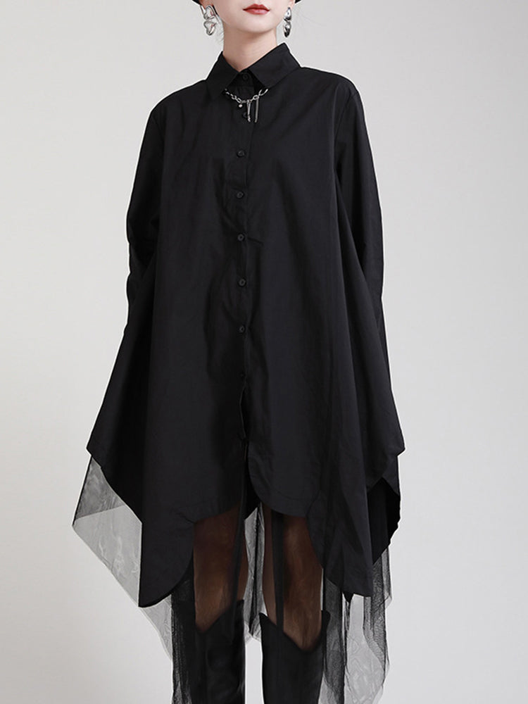 Asymmetry shirt dress(G1753)