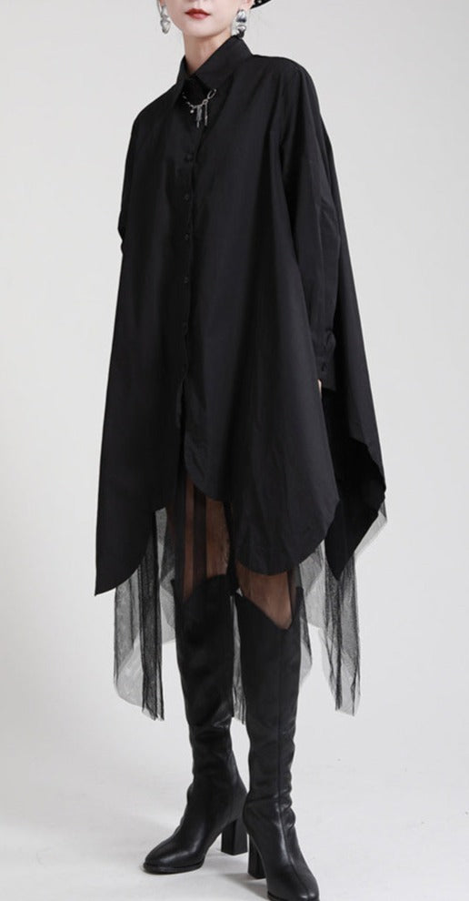 Asymmetry shirt dress(G1753)