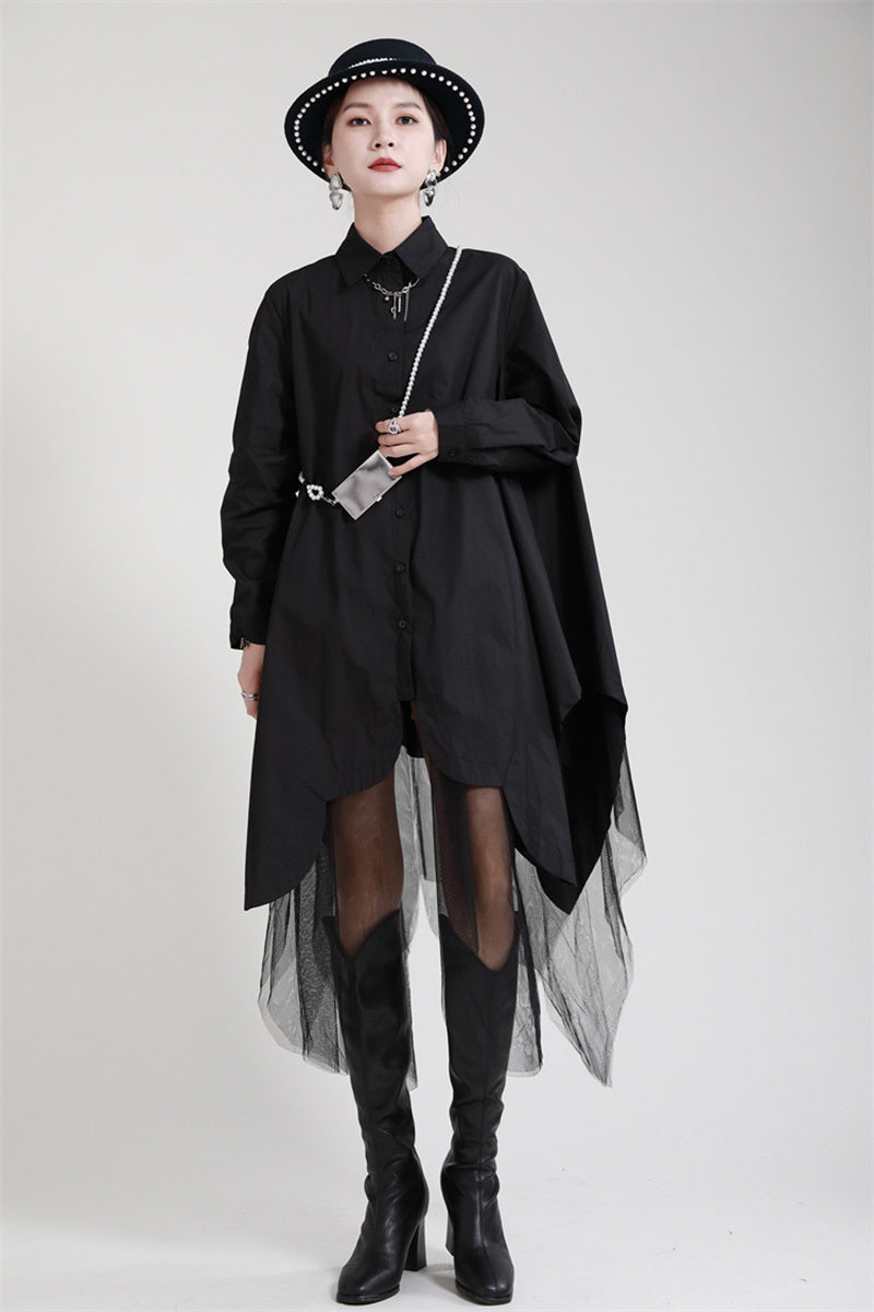 Asymmetry shirt dress(G1753)