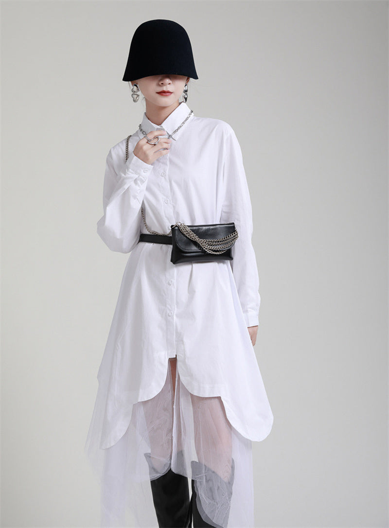 Asymmetry shirt dress(G1753)
