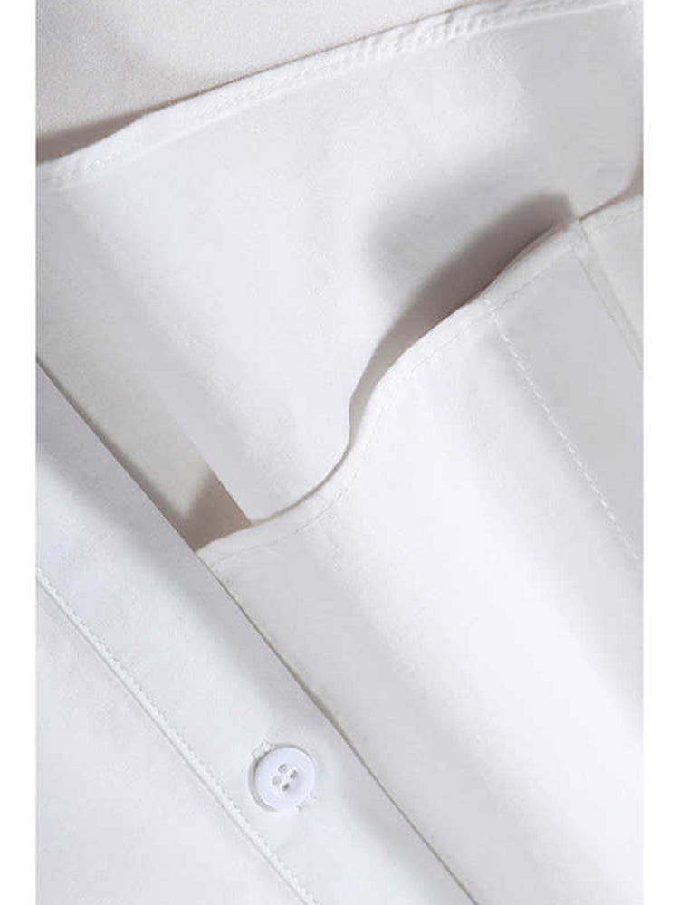 Pleats stand collar blouse(G1674)