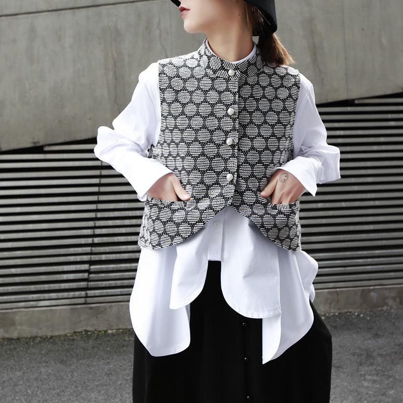 Jacquard vest (G1736) – kaunis