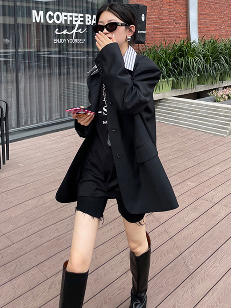 Striped collar jacket(G2037)
