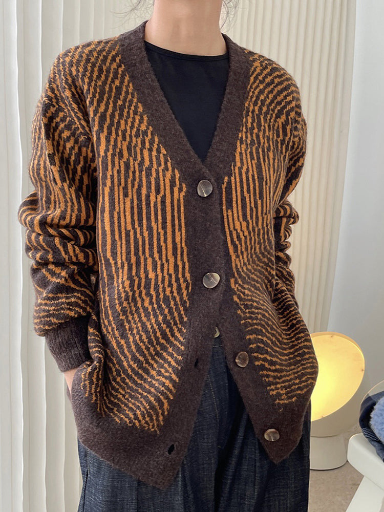 V-neck cardigan(G1767)