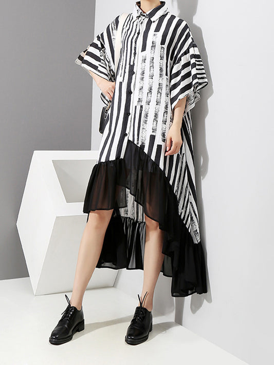 Stripe long dress(G1762)