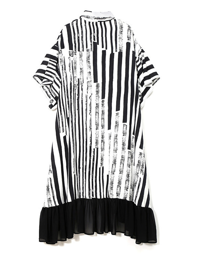 Stripe long dress(G1762)