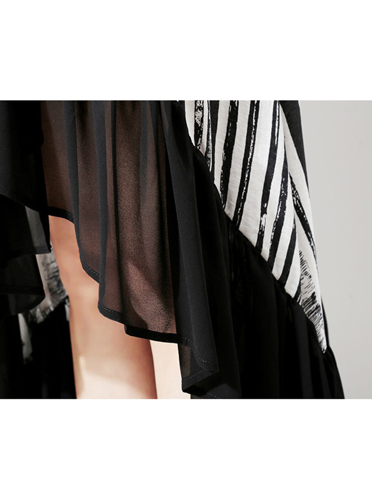 Stripe long dress(G1762)