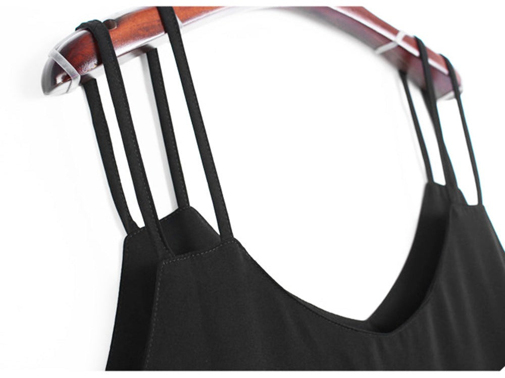 Long casual thin strap dress(G2092)