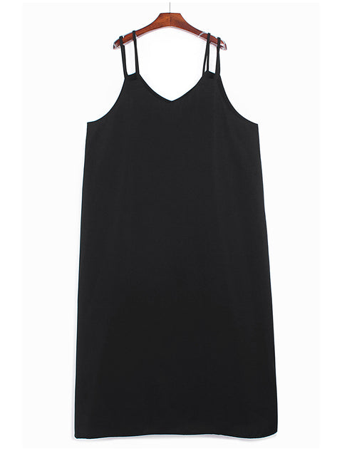 Long casual thin strap dress(G2092)