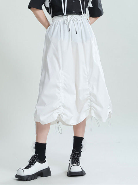 High Elastic Waist Long Half-body Skirt(G2125)