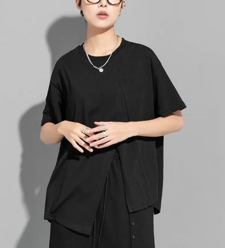 Asymmetrical casual T-shirt(G2287)