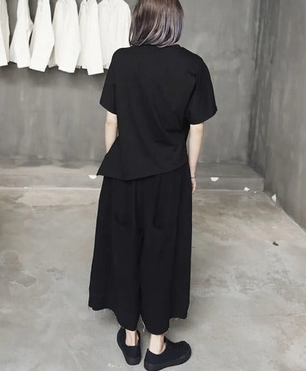 Asymmetry loose fit t-shirt(G2289)