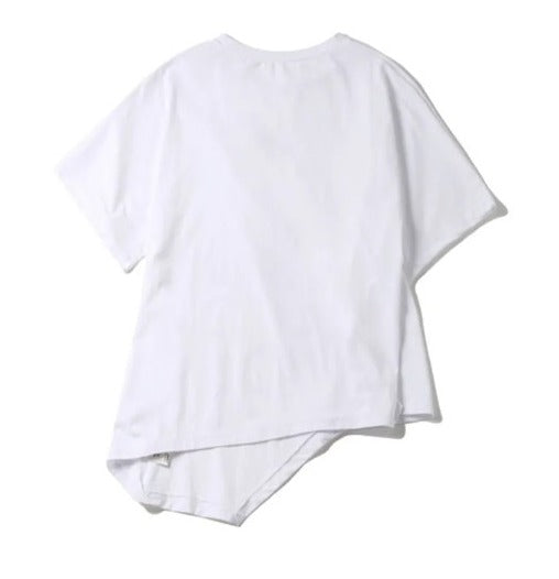 Asymmetry loose fit t-shirt(G2289)