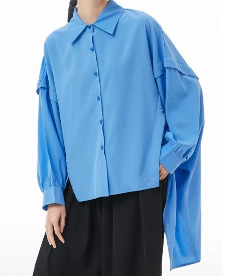 Big size long blouse(G2294)