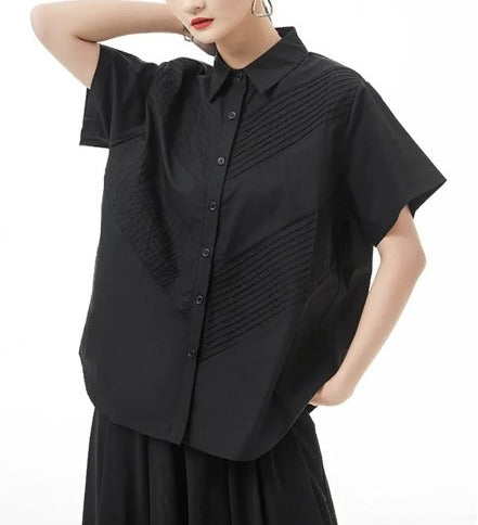 Pleated blouse（G2298）