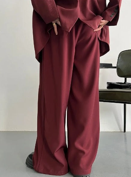 Wide pants two-piece suit(G2303)