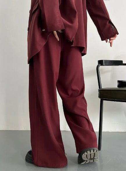 Wide pants two-piece suit(G2303)