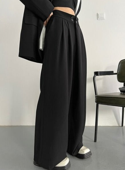 Wide pants two-piece suit(G2303)