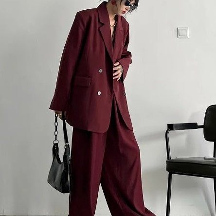 Wide pants two-piece suit(G2303)