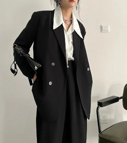 Wide pants two-piece suit(G2303)