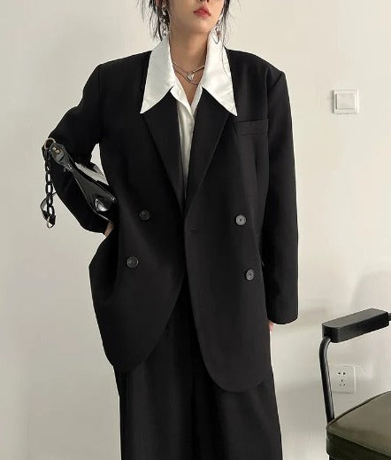 Wide pants two-piece suit(G2303)