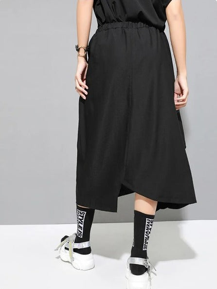 Asymmetrical pleated casual skirt(G2306)